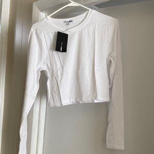 White Long Sleeve Top